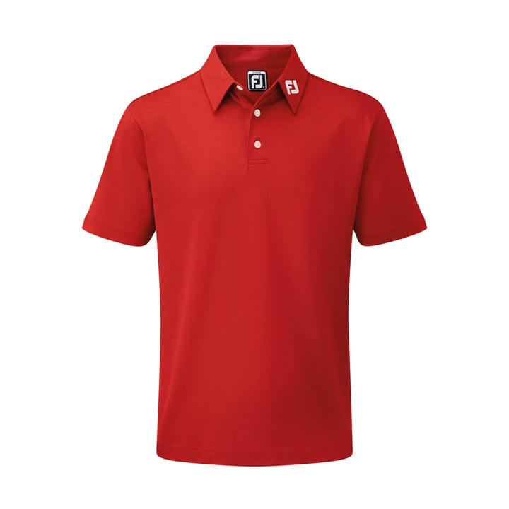 Stretch Pique Solid Red FootJoy
