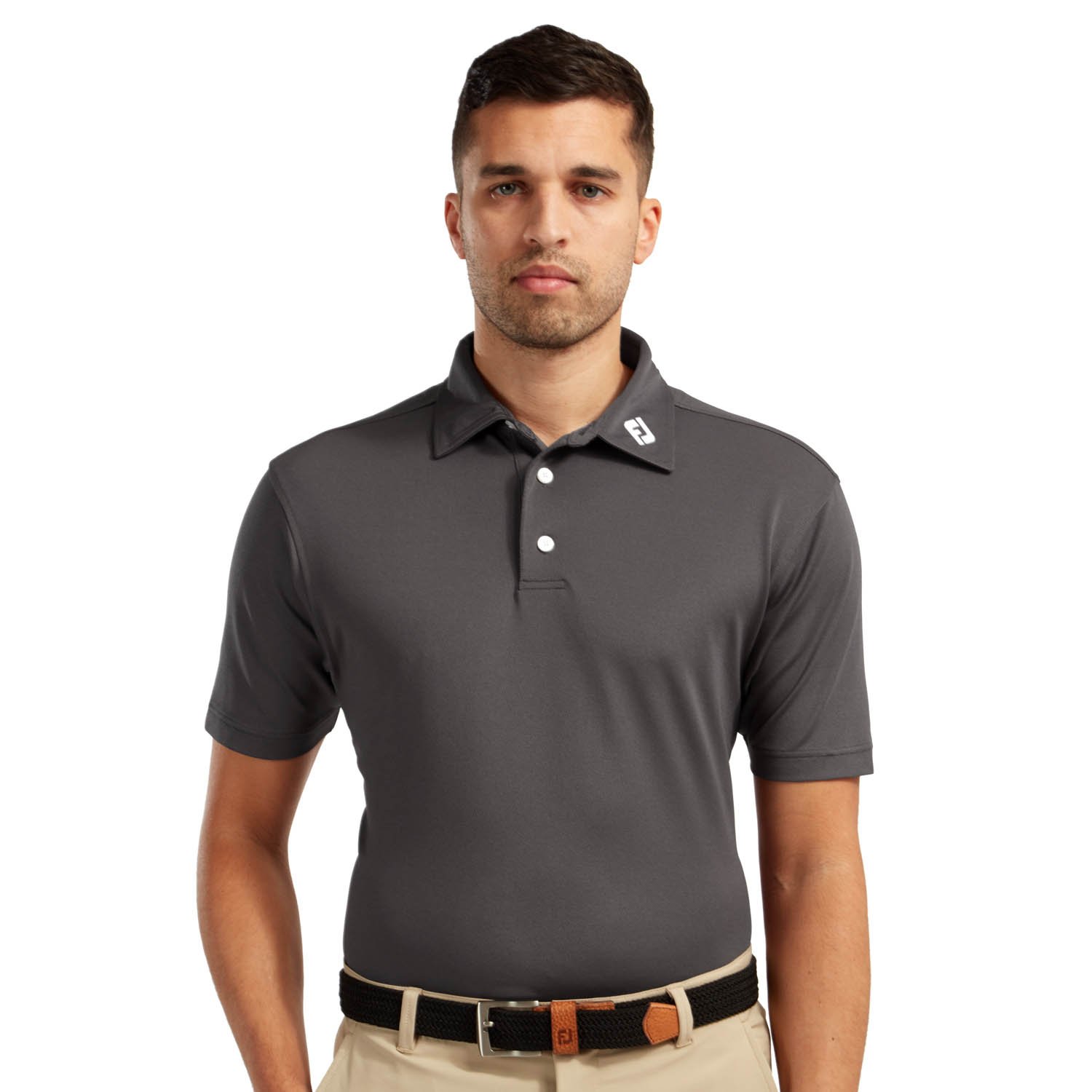 Stretch Pique Solid Harmaa FootJoy