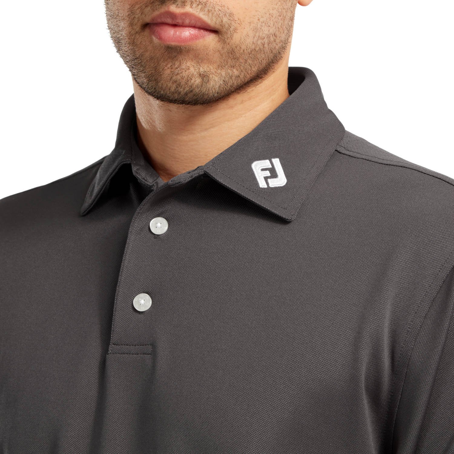 Stretch Pique Solid Harmaa FootJoy