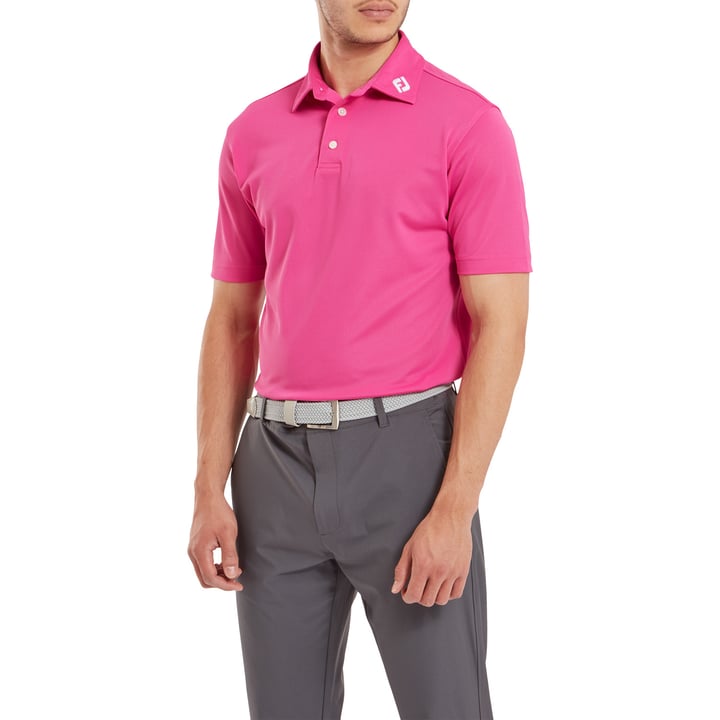 Stretch Pique Solid Lyserød FootJoy