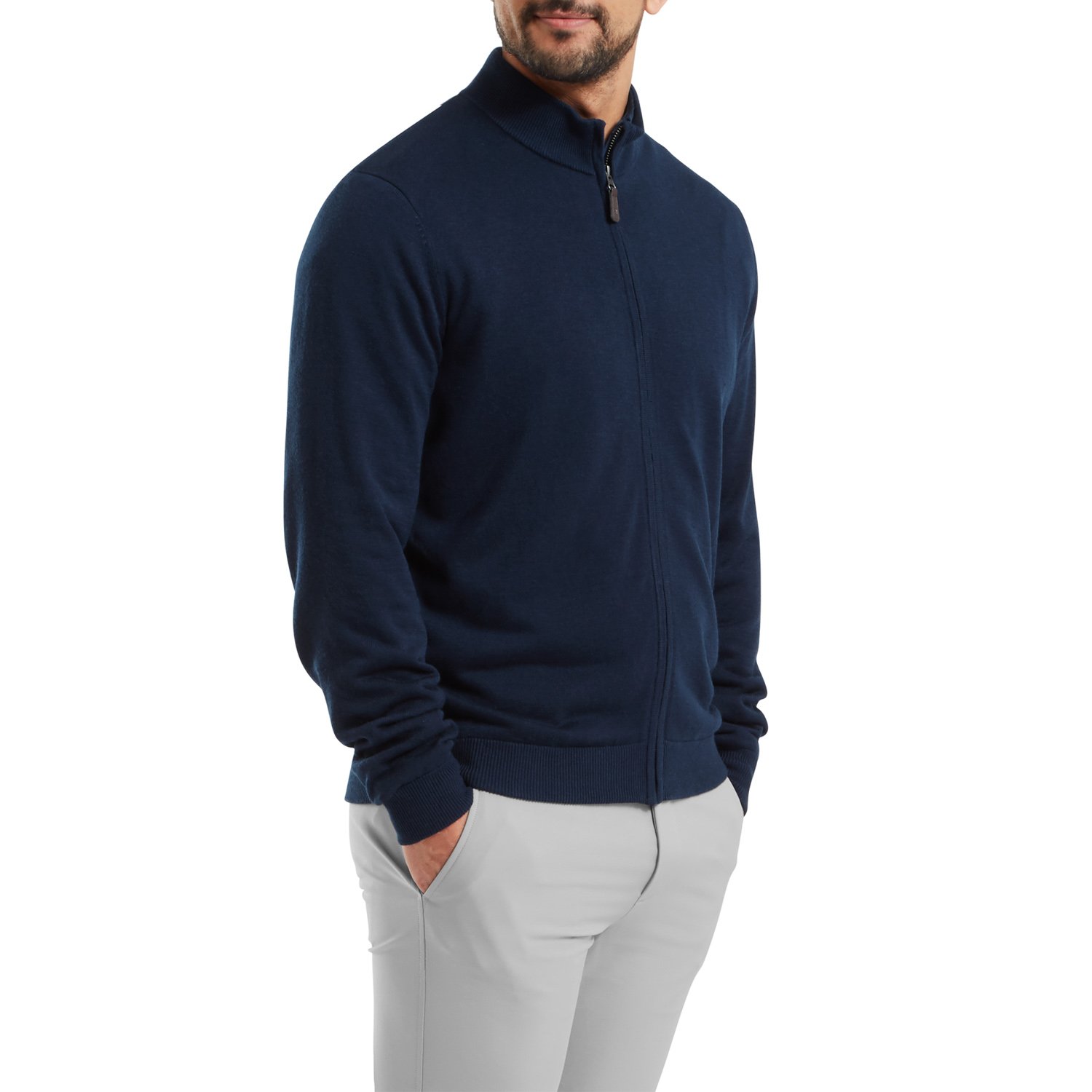 Drirelease Full-Zip Lined Sweater Blå FootJoy Drirelease Full-Zip Lined Sweater Blå FootJoy