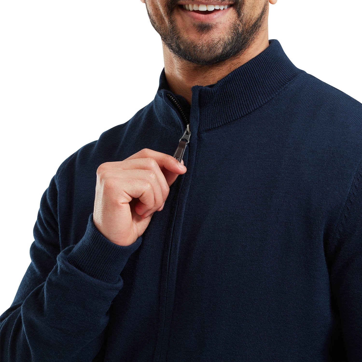 Drirelease Full-Zip Lined Sweater Blå FootJoy Drirelease Full-Zip Lined Sweater Blå FootJoy