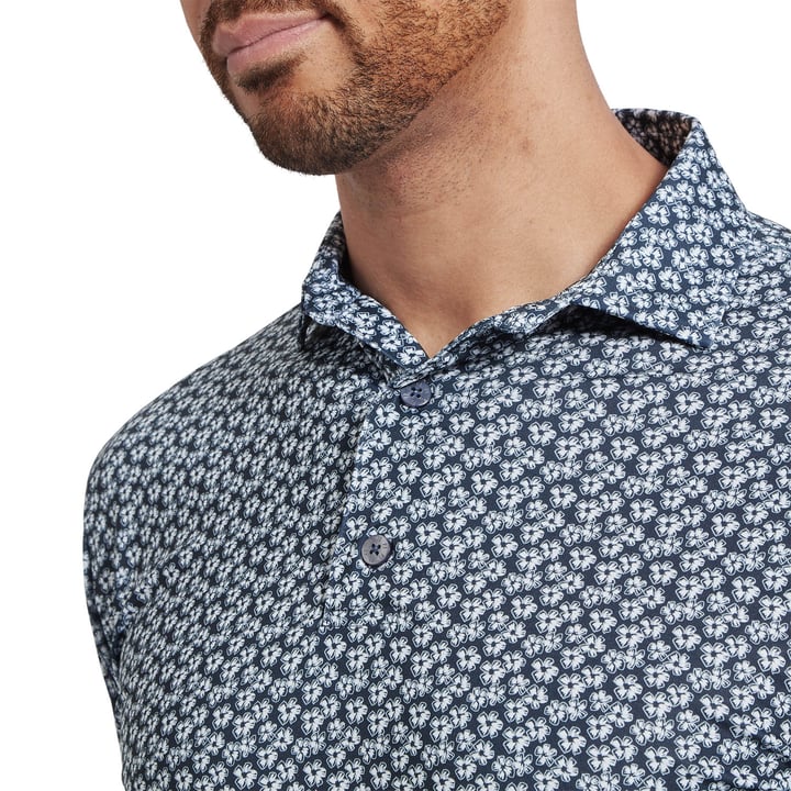 Floral Sketch Print Lisle Hvid FootJoy