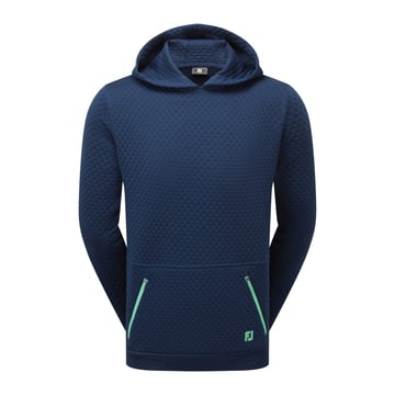 Textured Knit Hoodie Bleu FootJoy