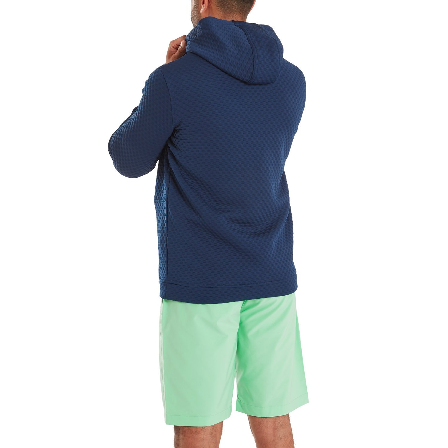 Textured Knit Hoodie Blå FootJoy