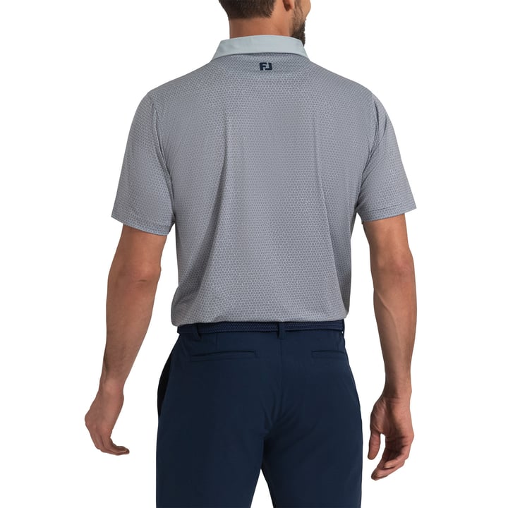 Rock Print Lisle Shirt Grå FootJoy