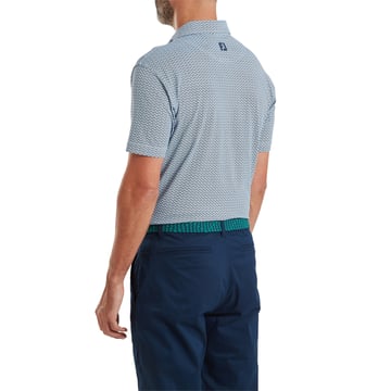 Scallop Geo Pique Blå FootJoy
