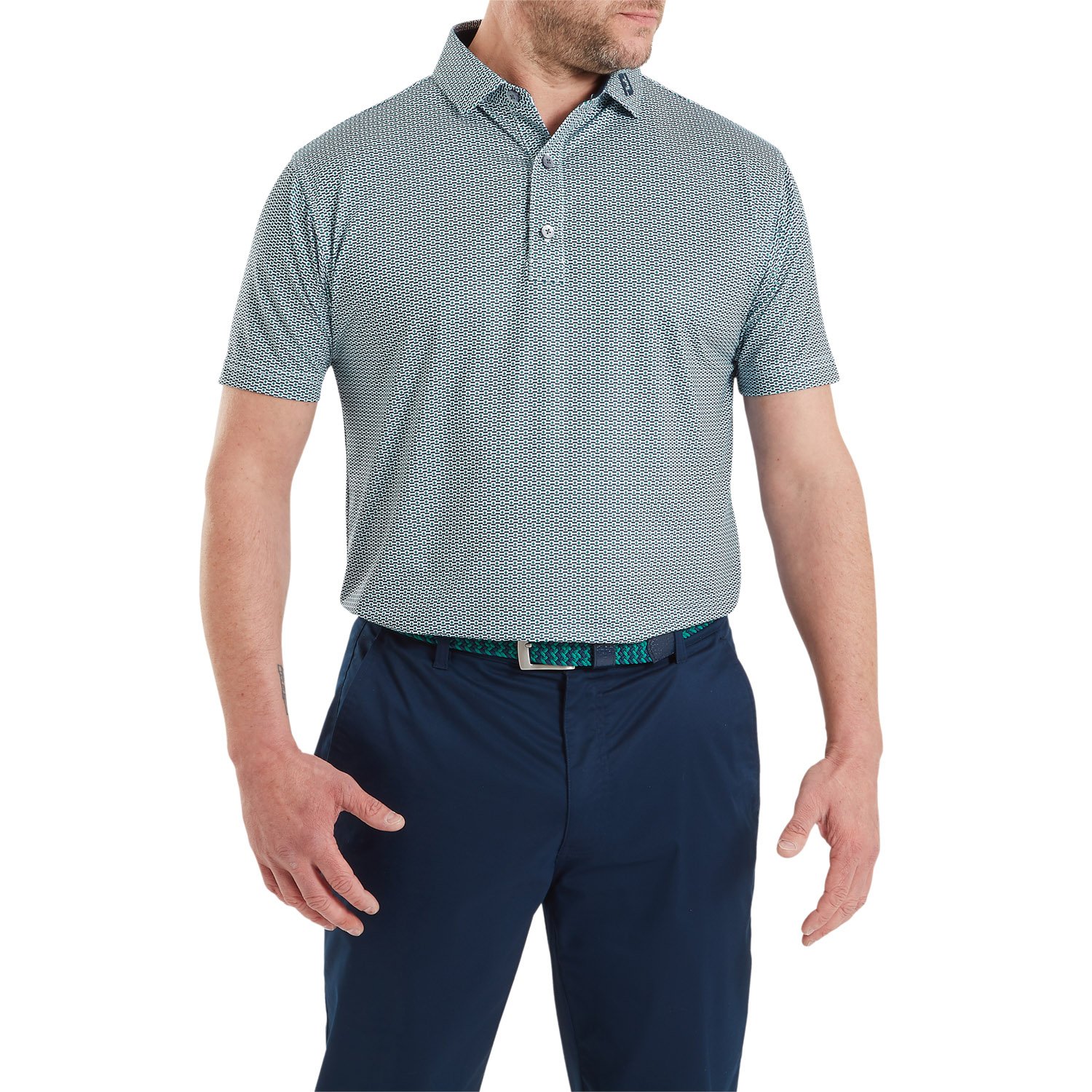 FJ Nautical Flag Print Lisle FootJoy FJ Nautical Flag Print Lisle FootJoy