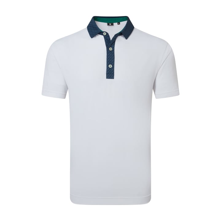 Star Geo Trim Pique Vit FootJoy