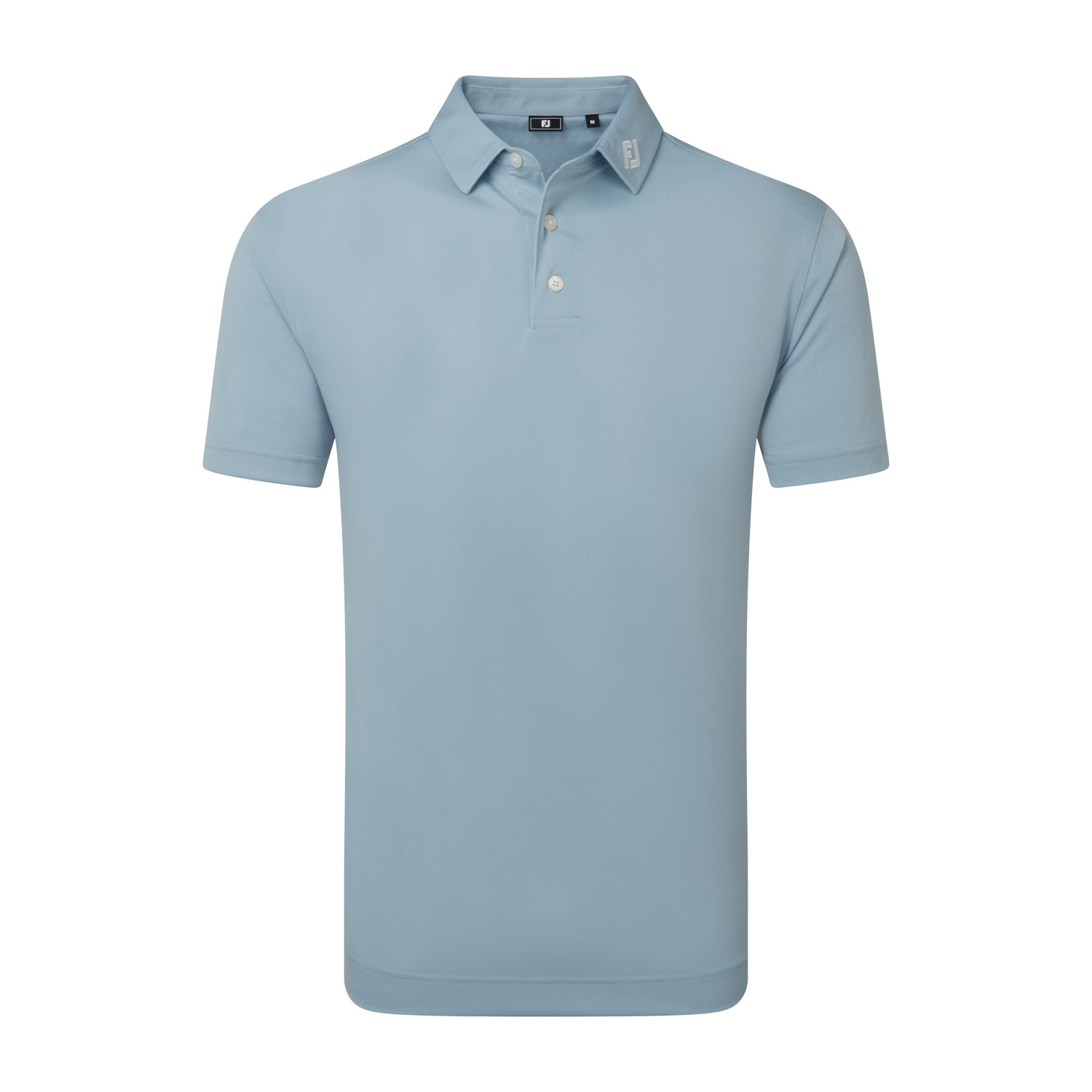 Stretch Pique Solid Blau