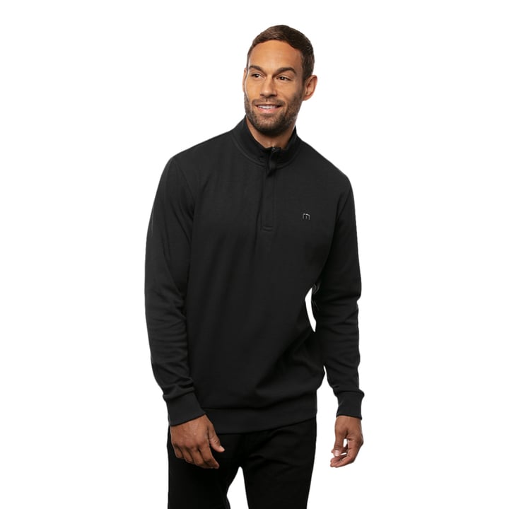 Cloud Quarter Zip 2.0 Schwarz Travis Mathew