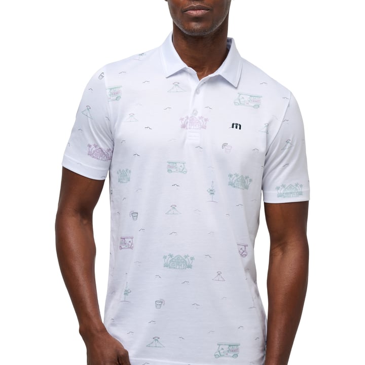 Tiki Mapes Print Valkoinen Travis Mathew