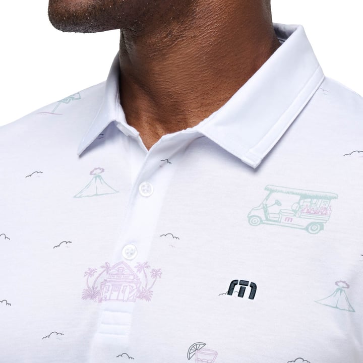 Tiki Mapes Print Valkoinen Travis Mathew