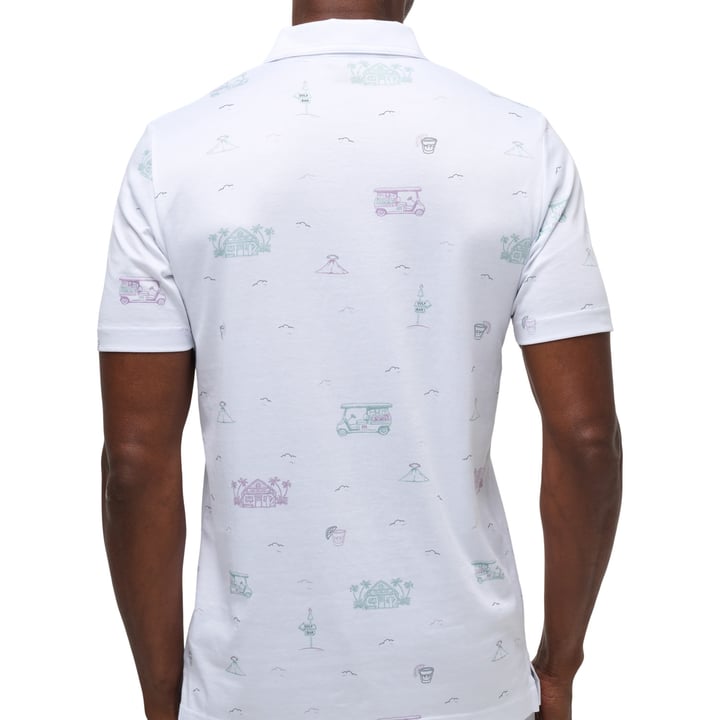 Tiki Mapes Print Valkoinen Travis Mathew