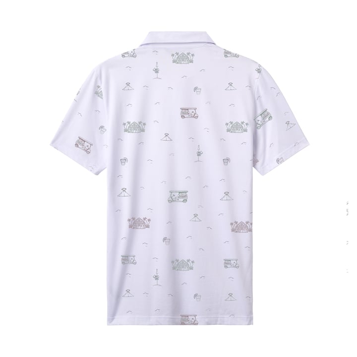 Tiki Mapes Print Valkoinen Travis Mathew