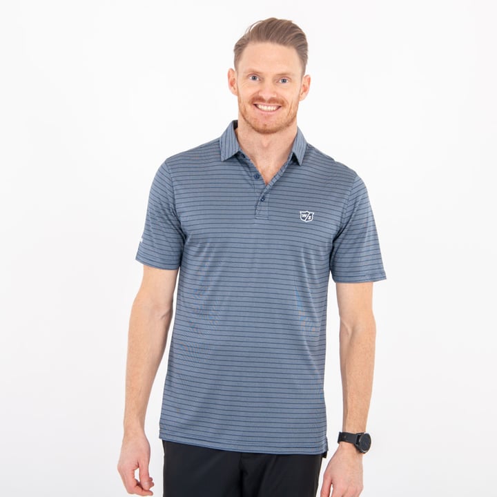 Stripe Polo Blå Wilson