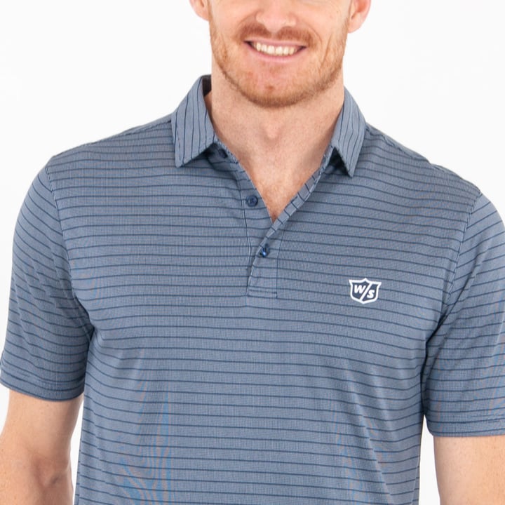 Stripe Polo Blå Wilson