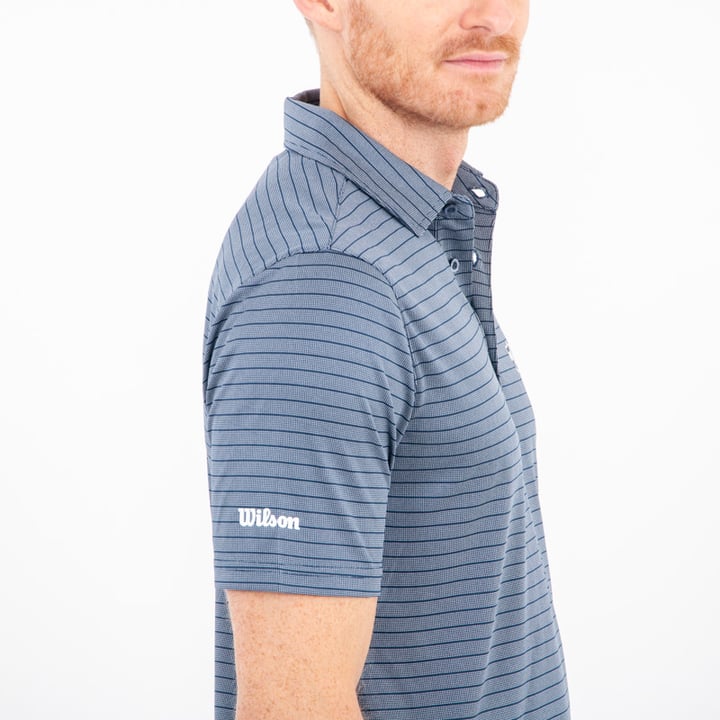 Stripe Polo Blå Wilson
