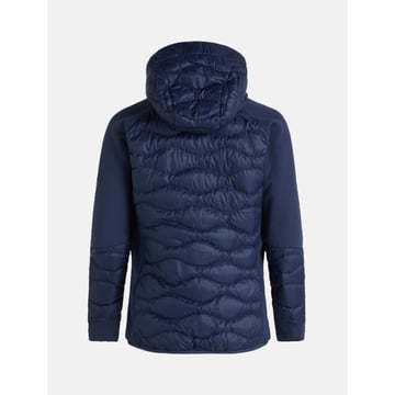 M Helium Down Hybrid Hood Blau Peak Performance