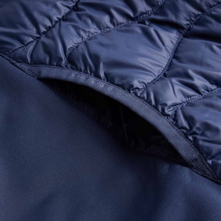 M Helium Down Hybrid Hood Blau Peak Performance
