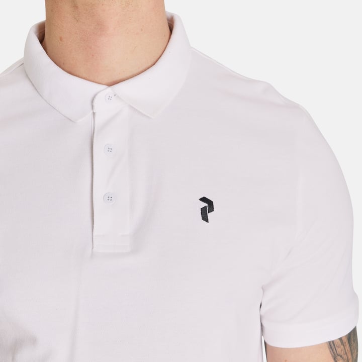 M Classic Cotton Polo Vit Peak Performance