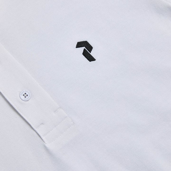 M Classic Cotton Polo Hvit Peak Performance