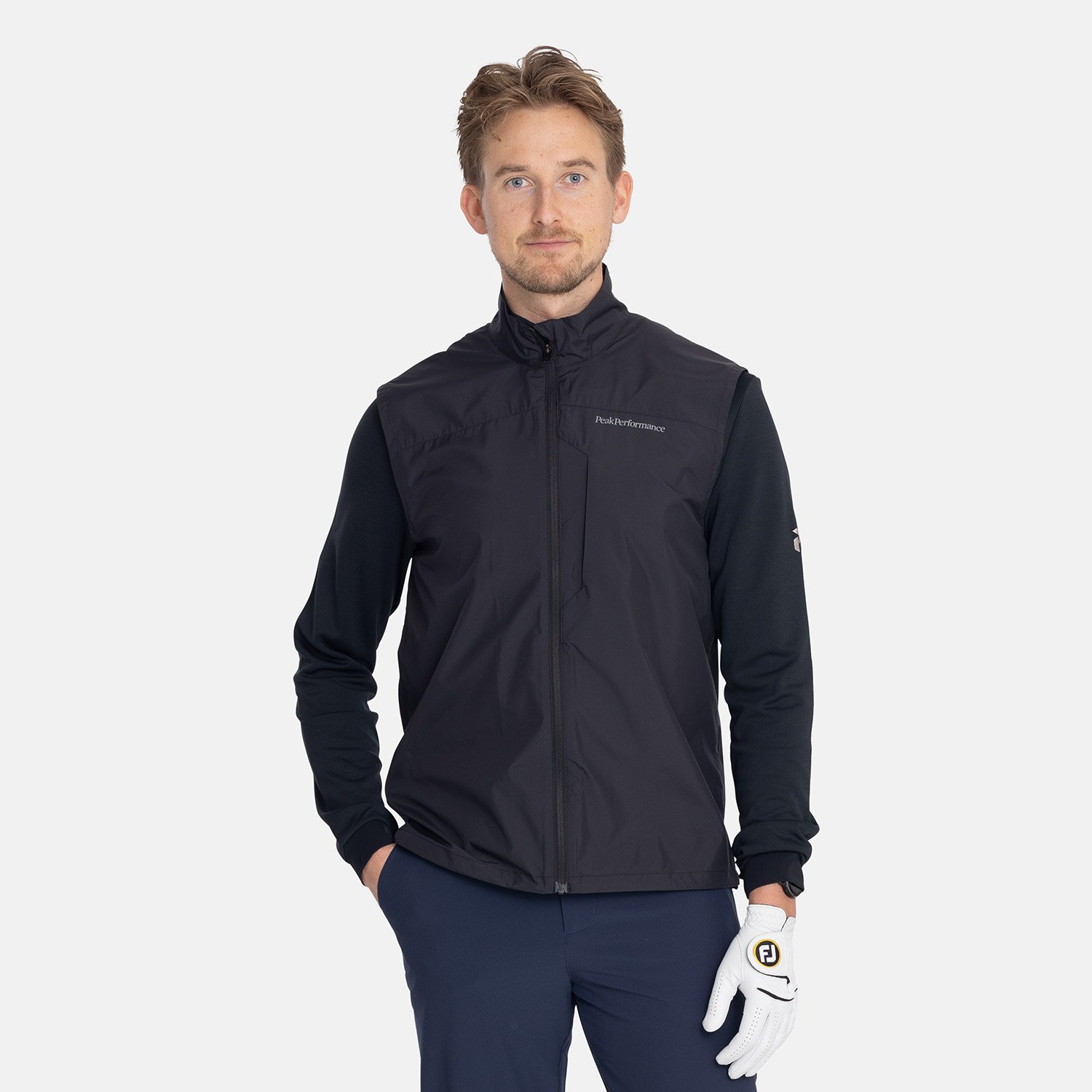 M Glider Wind Vest Sort Peak Performance