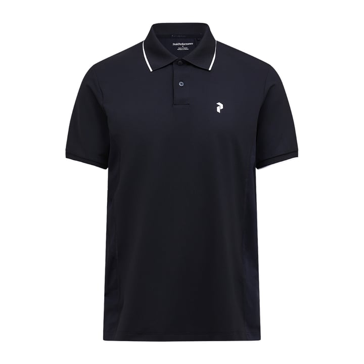 M Mountainbreath Polo Black Peak Performance