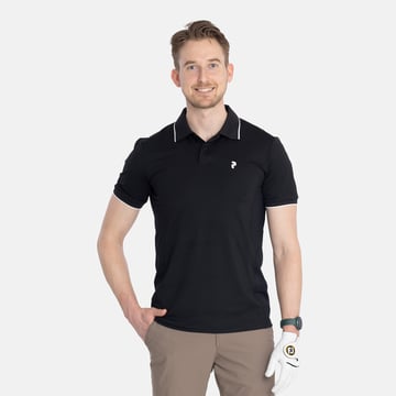 M Mountainbreath Polo Black Peak Performance