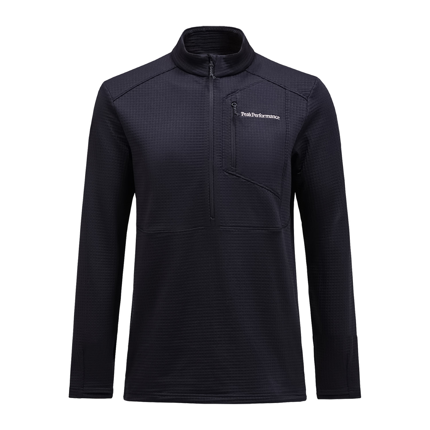 M Trail Polartec Half Zip Schwarz