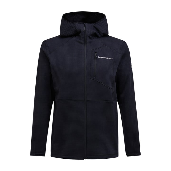 M Trail Polartec Zip Hood Black Peak Performance