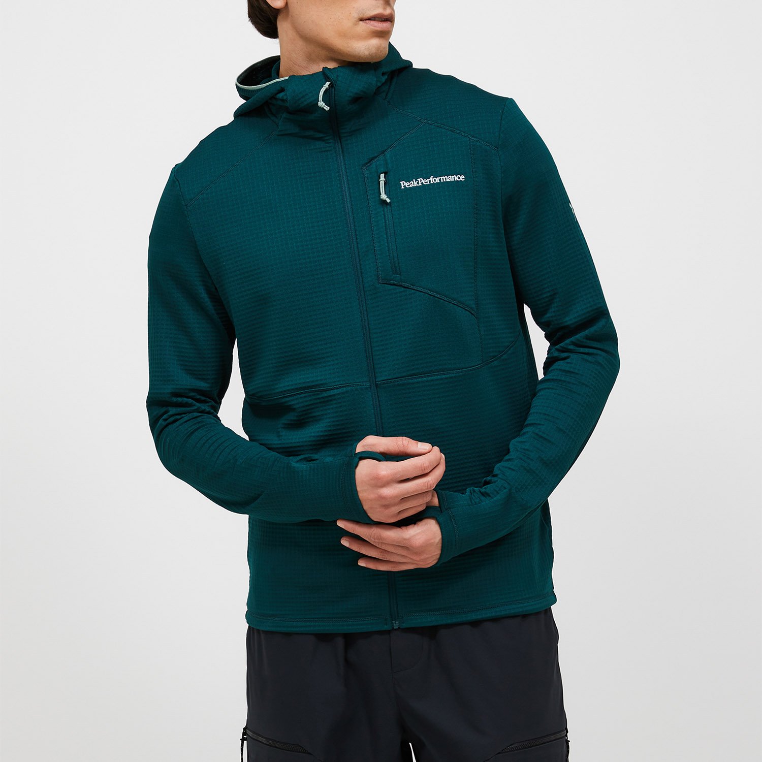 M Trail Polartec Zip Hood Peak Performance