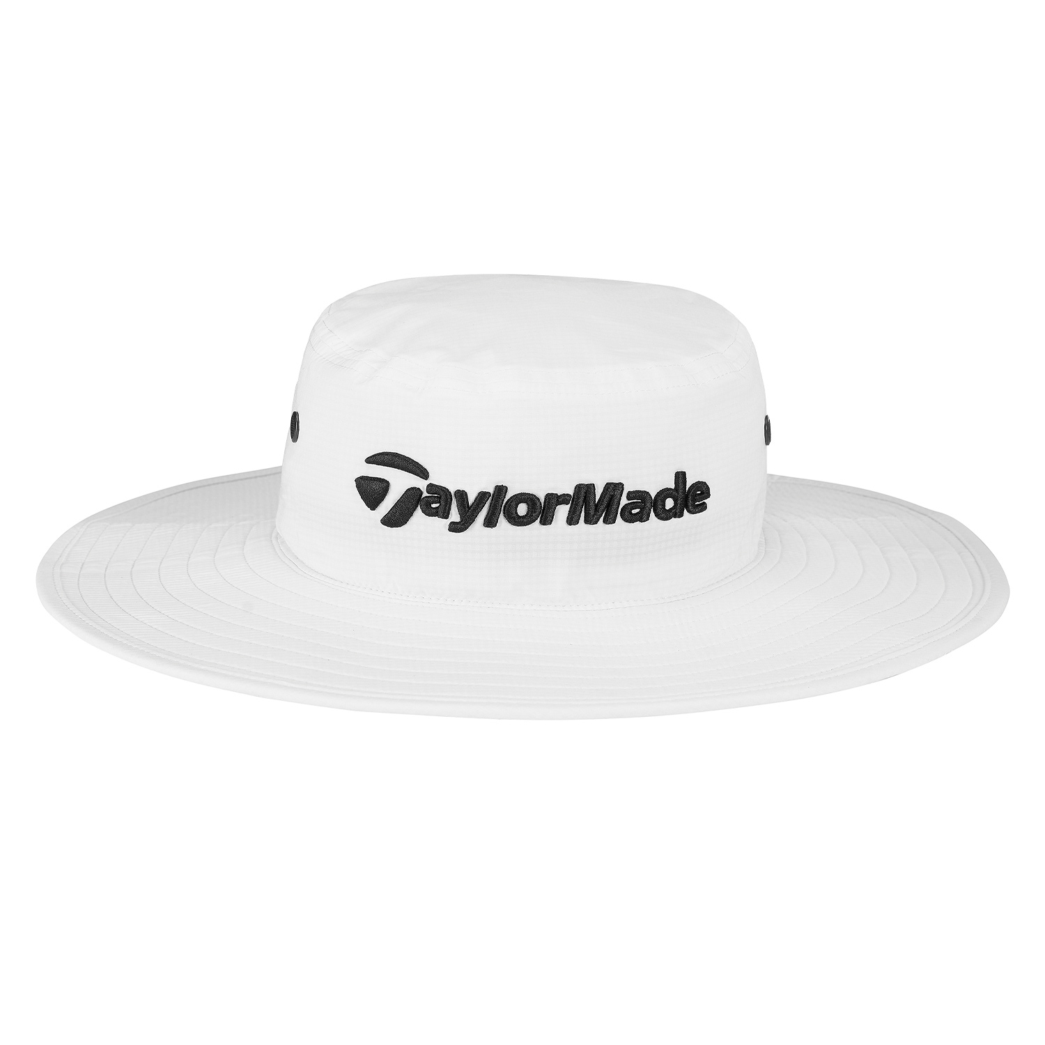 Metal Eyelit Bucket Hat Weiß
