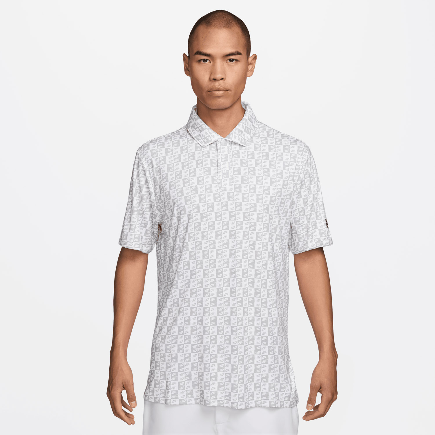 M Par 5 Print Icon Polo Weiß