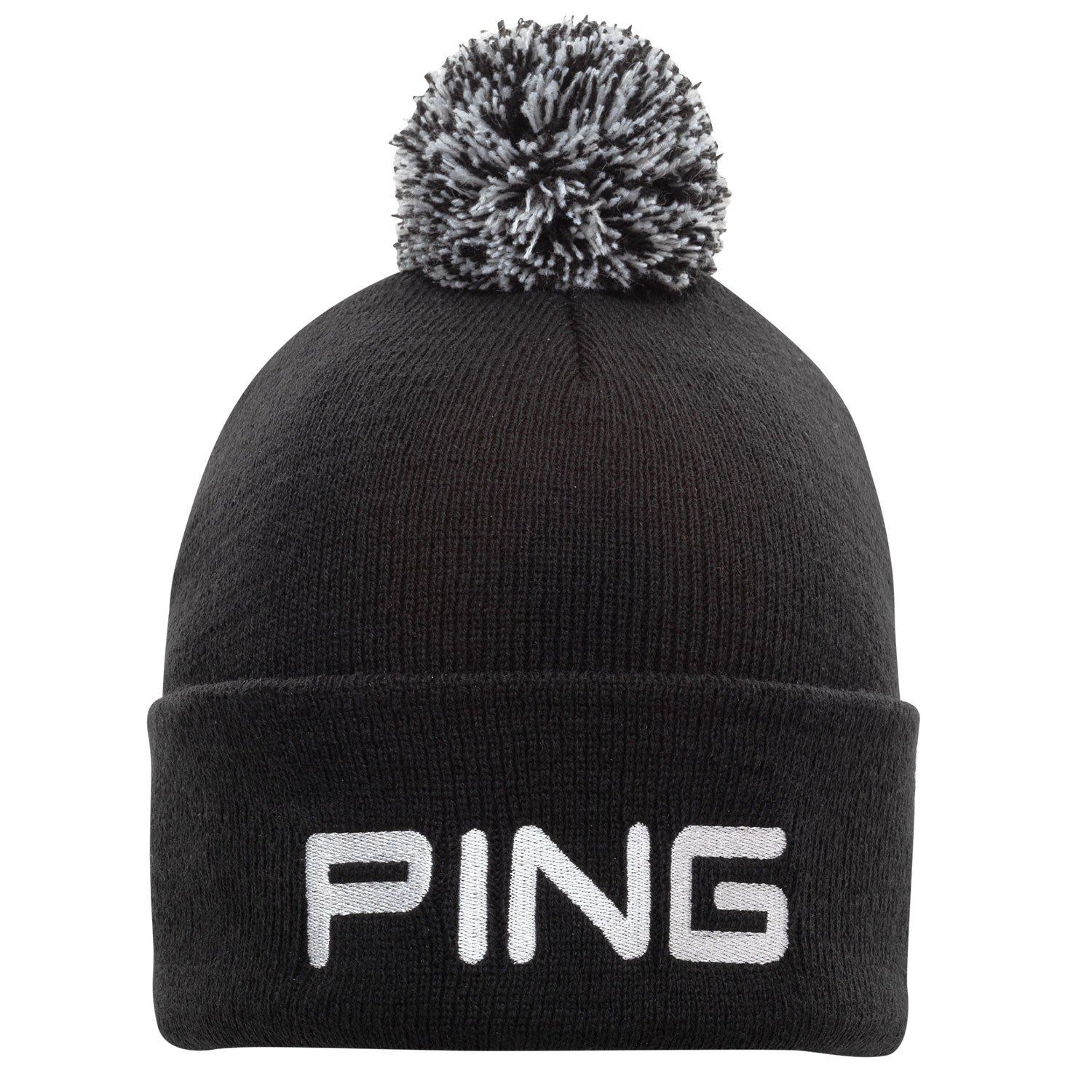 Classic Bobble Knit Svart Vit Ping