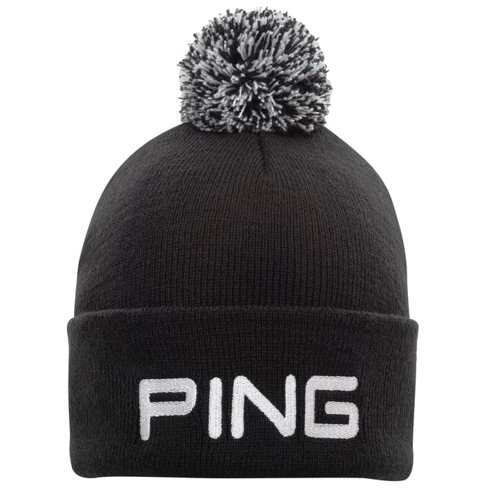 Classic Bobble Knit Black White Ping