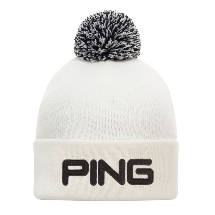 Classic Bobble Knit Valkoinen Musta Ping