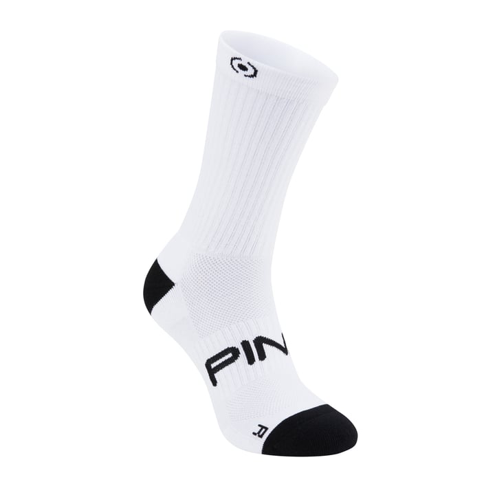 Crew Sock 2-Pack Black White Ping