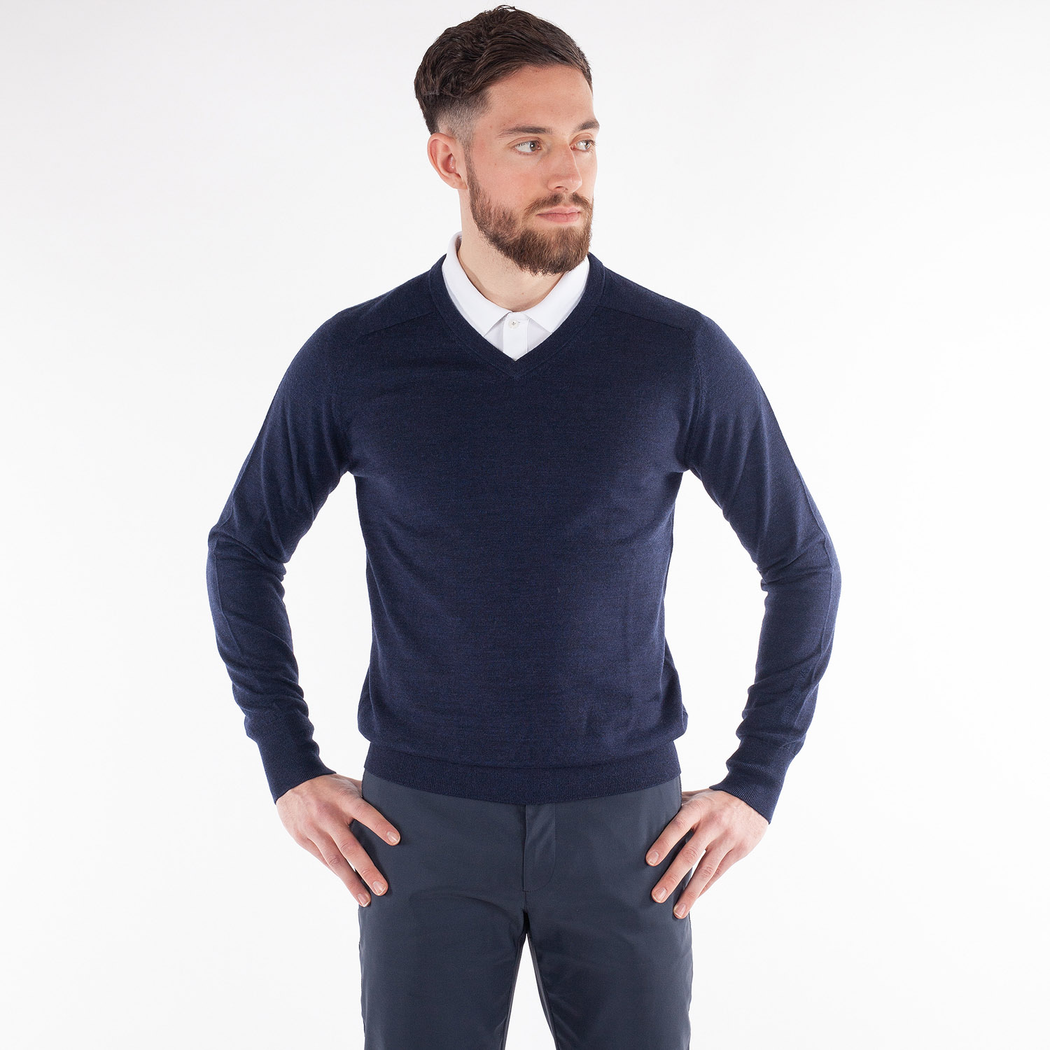 Carl V-Neck Blå Galvin Green