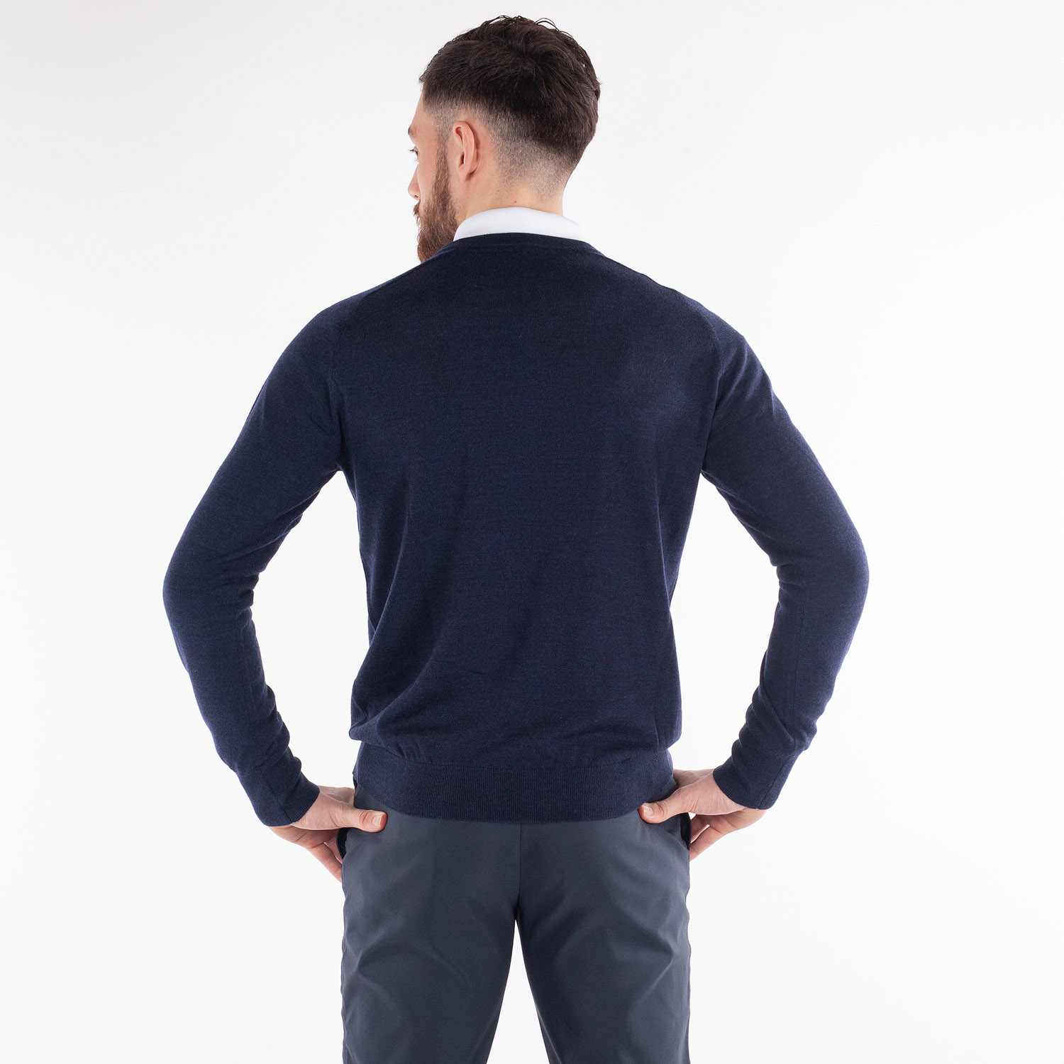 Carl V-Neck Blå Galvin Green