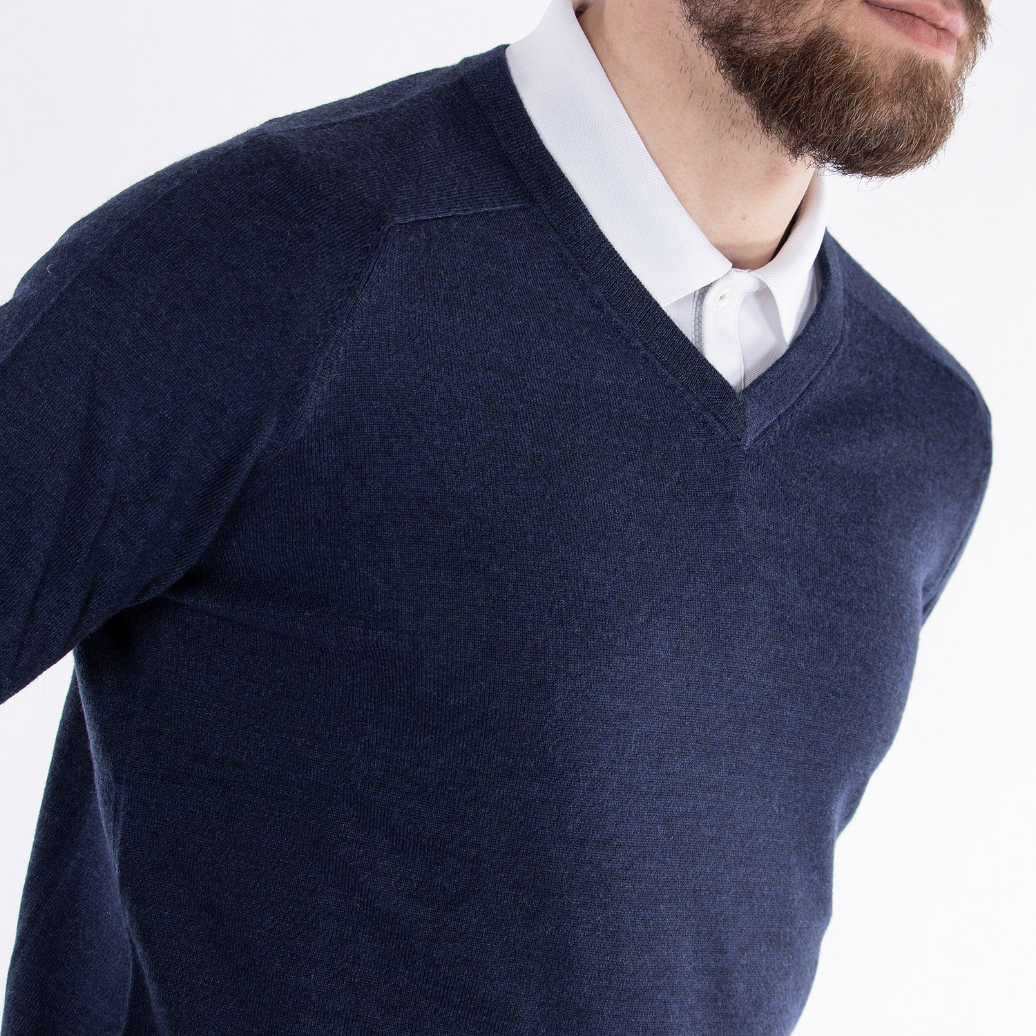 Carl V-Neck Blå Galvin Green