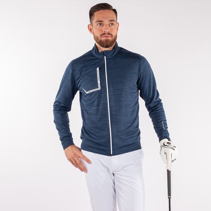 Dennis Insula Full Zip Blå Galvin Green