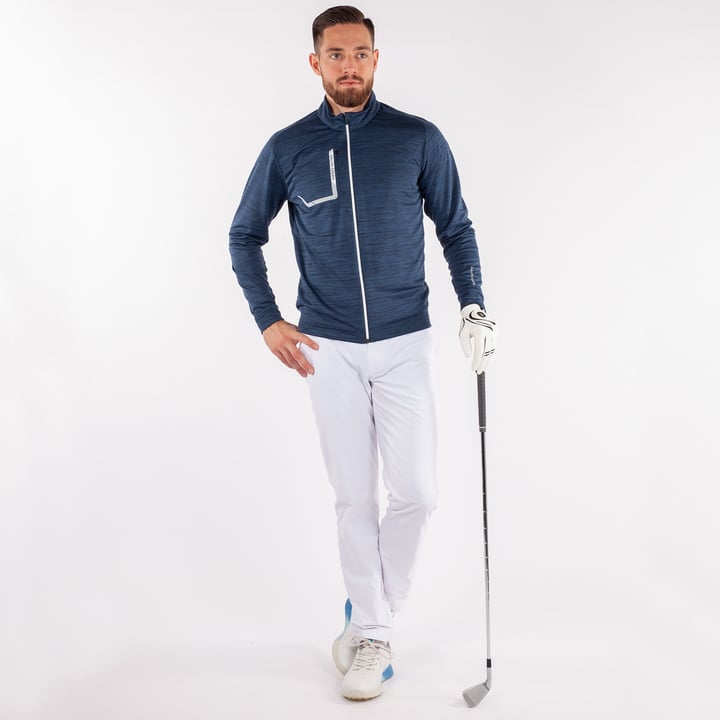 Dennis Insula Full Zip Blå Galvin Green