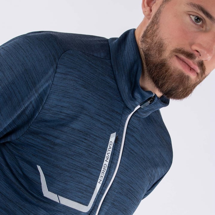 Dennis Insula Full Zip Blå Galvin Green