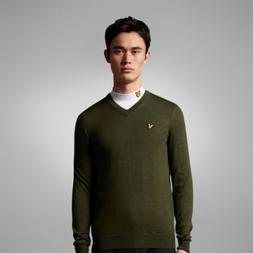 Golf V-Neck Grøn Lyle & Scott