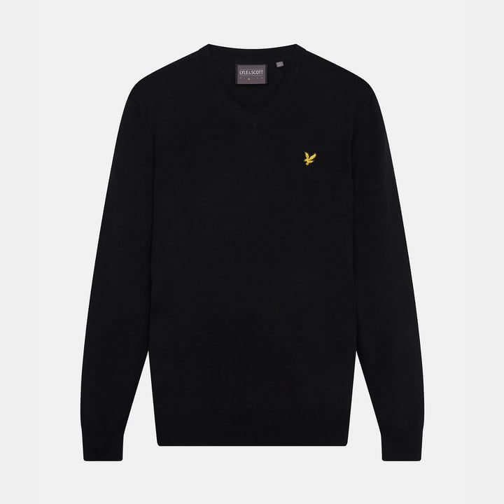 Golf V-Neck Schwarz Lyle & Scott
