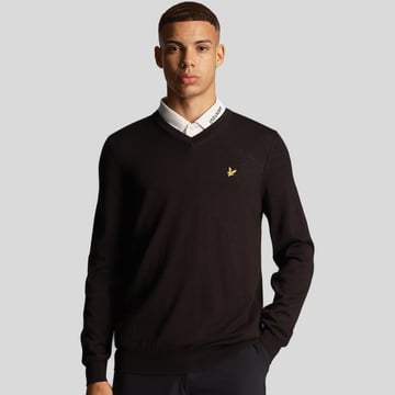 Golf V-Neck Musta Lyle & Scott