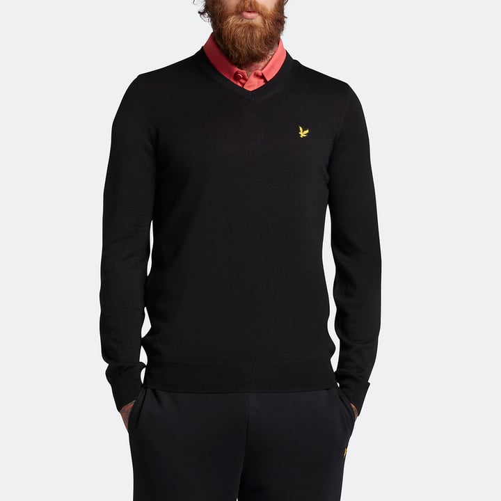 Golf V-Neck Schwarz Lyle & Scott