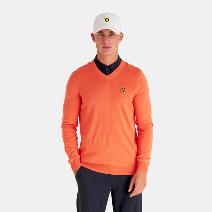 Golf V-Neck Röd Lyle & Scott