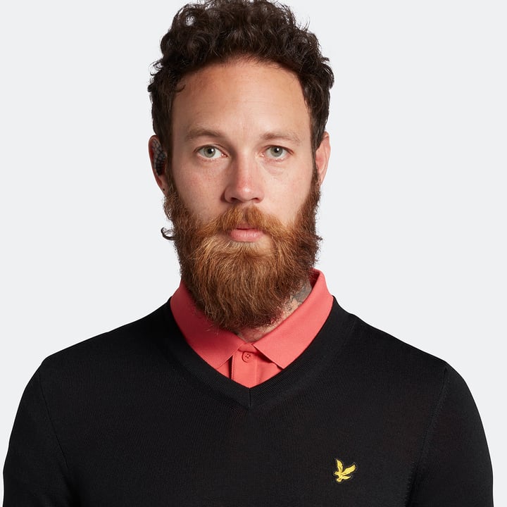 Golf V-Neck Schwarz Lyle & Scott